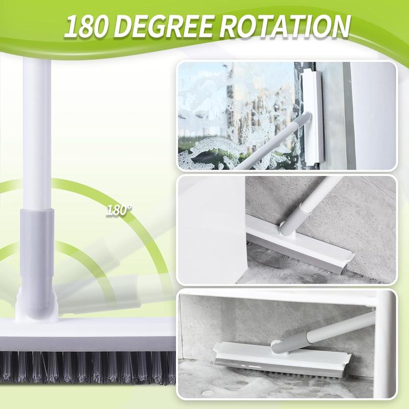 Grout Brush with Long Handle, Grout Cleaner for Tile Floors, Shower Tile Floor Scrubber