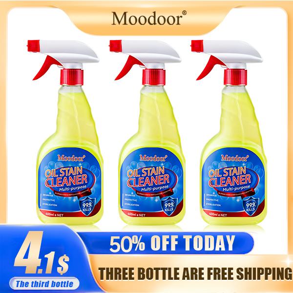 1-Moodoor All-Purpose Grill Cleaner - Powerful Spray for BBQ Grates, Racks, and Smokers