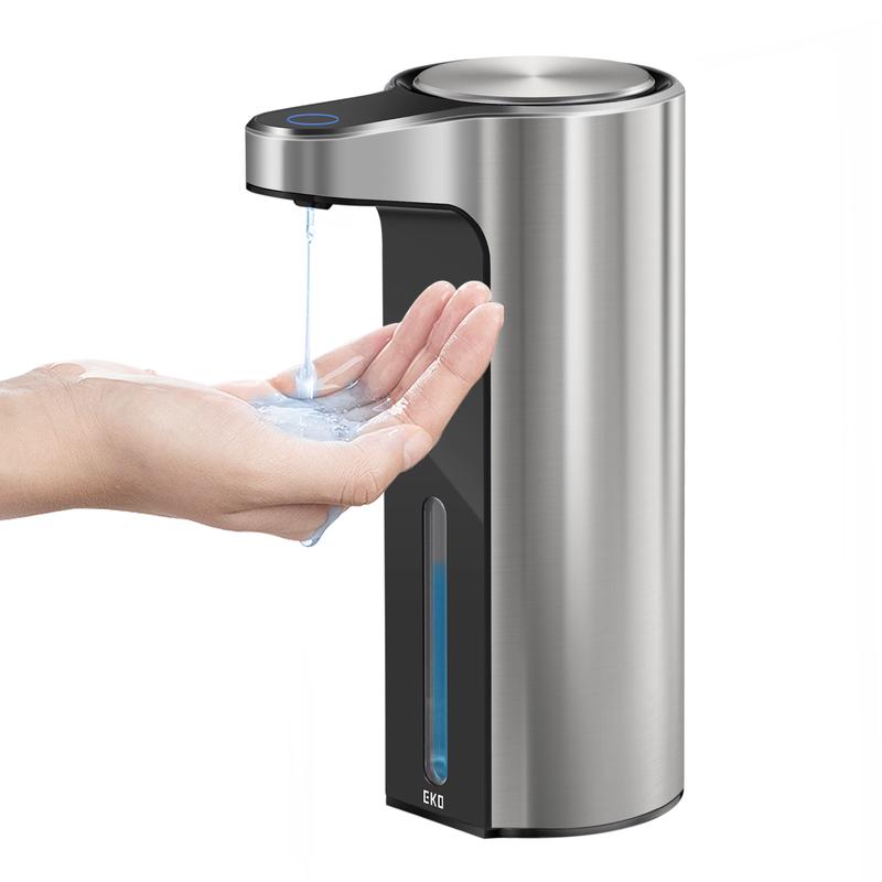 EKO Aroma Touchless Automatic Soap Dispenser for Bathroom and Kitchen,  Adjustable Liquid Hand Soap Dispenser, Water-Resistant and Rechargeable