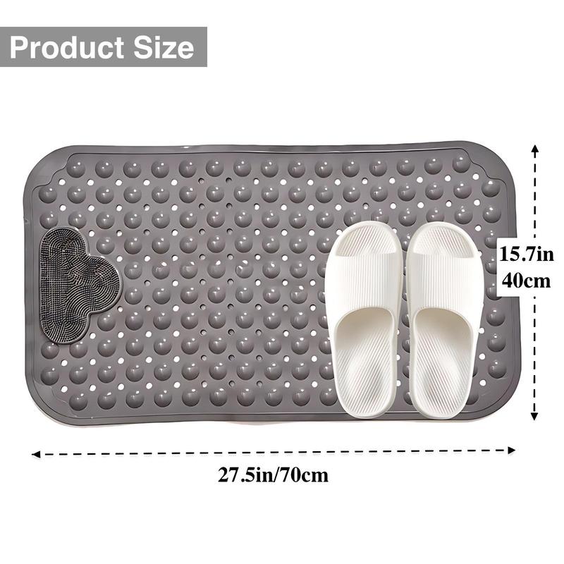 Bubble Design Bath Mat, Non-slip Bath Mat with Suction Cups, Foot Massage Bathroom Mat for Home