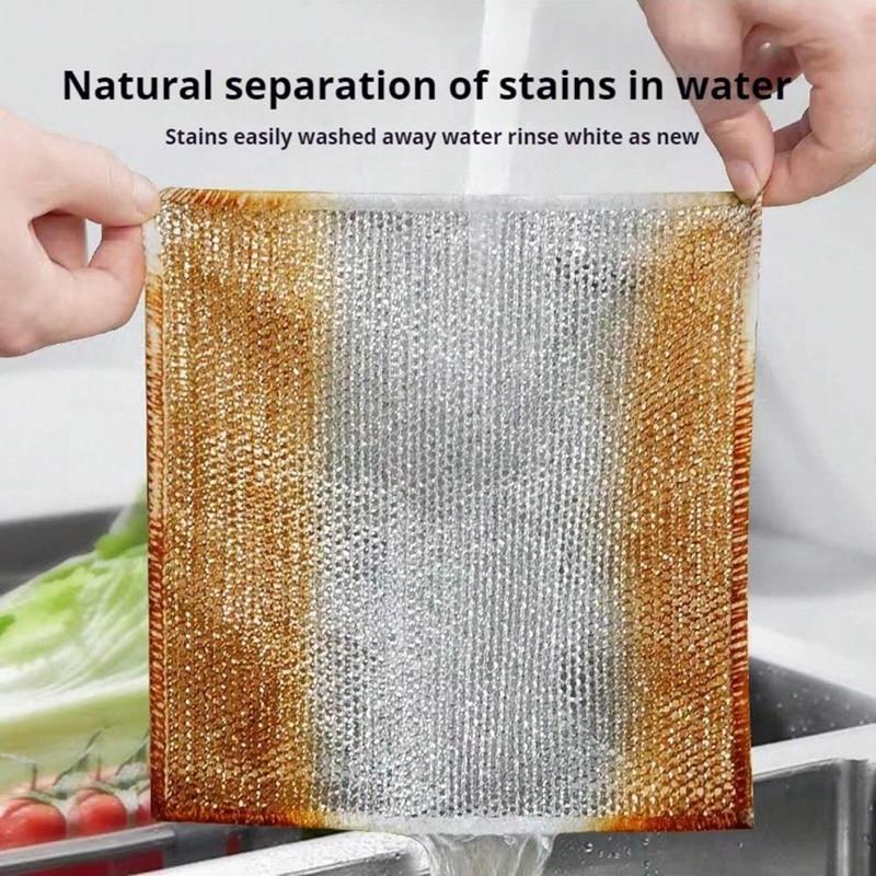 Kitchen Cleaning Cloth, 20pcs Multipurpose Mesh Dish Cloth, Household Cleaning Rag, Cleaning Supplies for Kitchen Bathroom