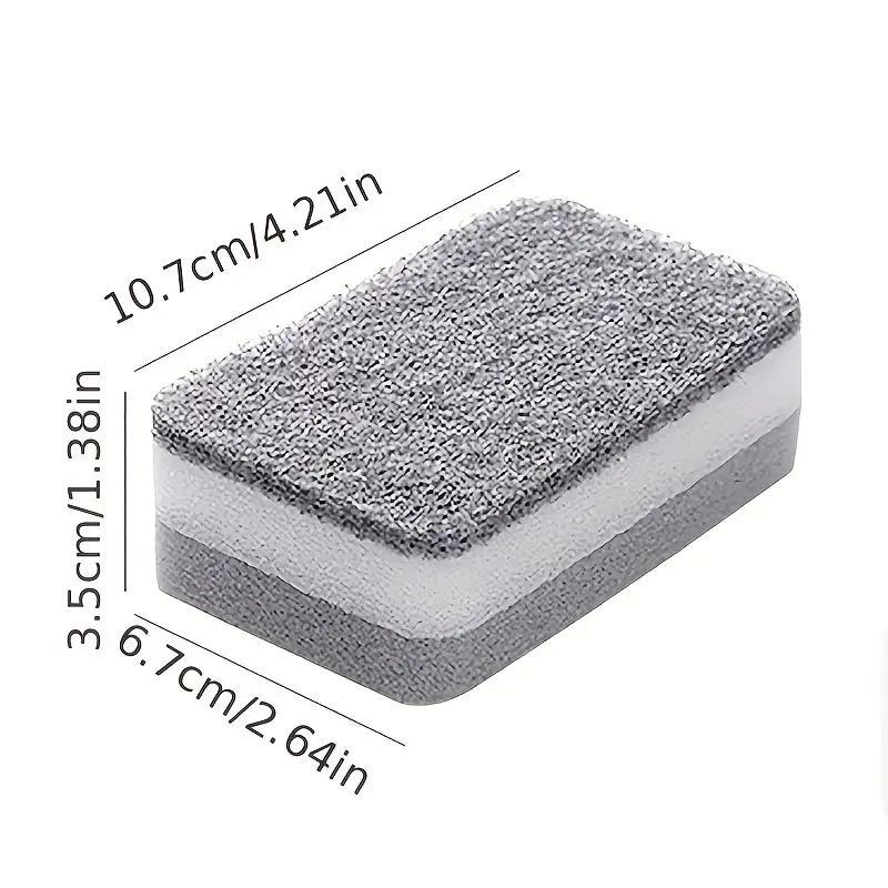 Kitchen Cleaning Sponge, 5 Counts set  Double Sided Soft Absorbent Dishwashing Sponge, Household Cleaning Tool