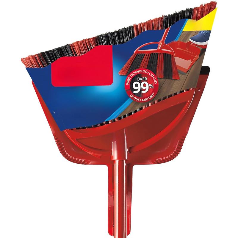 PowerCorner One Sweep Broom with Step-On Dustpan and 3- count  Handle