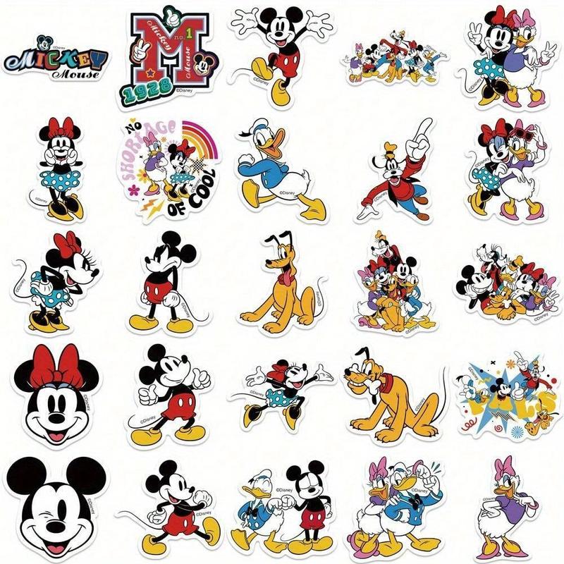 Cartoon Mouse Pattern Sticker (100pcs), Waterproof Self Adhesive Decor Papers, DIY Decor Stickers For Gift Greeting Card Water Bottle Laptop Phone