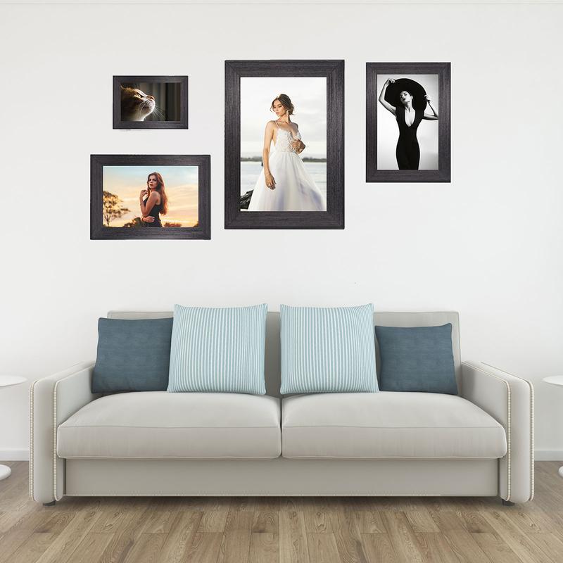 Vintage frame, 11 pieces set combination, including 12x15 1-Piece, 9x11 2-Piece, 6x8 4-Piece, 5x7 4-Piece , decorative photo frames, record the good life of the family