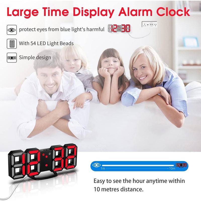 3D LED Wall Clock, 8.4