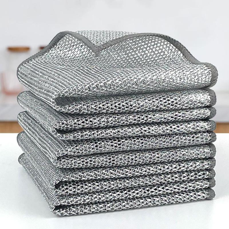 Kitchen Cleaning Cloth, 20pcs Multipurpose Mesh Dish Cloth, Household Cleaning Rag, Cleaning Supplies for Kitchen Bathroom