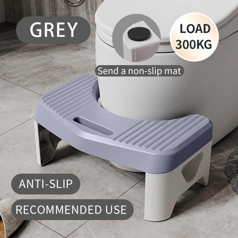 Toilet Stool, Household Thickened Toilet Stool, Anti-slip Footstool for Toilets, Durable and Sturdy Bathroom Accessories