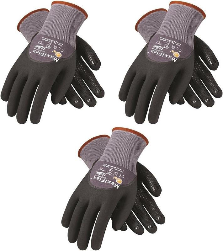 MaxiFlex Pro Grip Gloves 34-874 844 - 12-Pack Nitrile-Coated Work Gloves For Precision Tasks, Heavy-Duty Work, And Industrial Jobs, Ideal For Cleaning And Maintenance In Spain