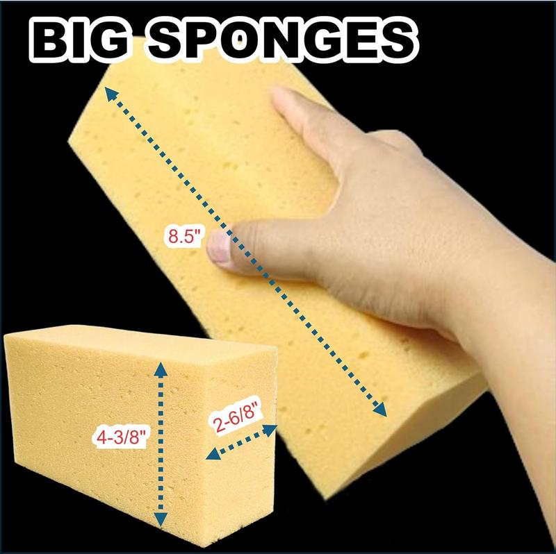 Wash Sponges, 5 Pack, Extra Soft Coral, Scratch Free, 8.3x4.38x2.8 inches,  for  Surfaces