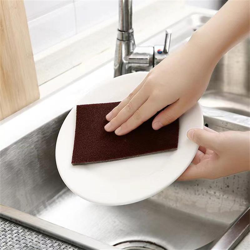 1 Roll Cleaning Carborundum Sponge, Pot Rust Removal Emery Sponge, Household Kitchen Cleaning Sponge Wipe