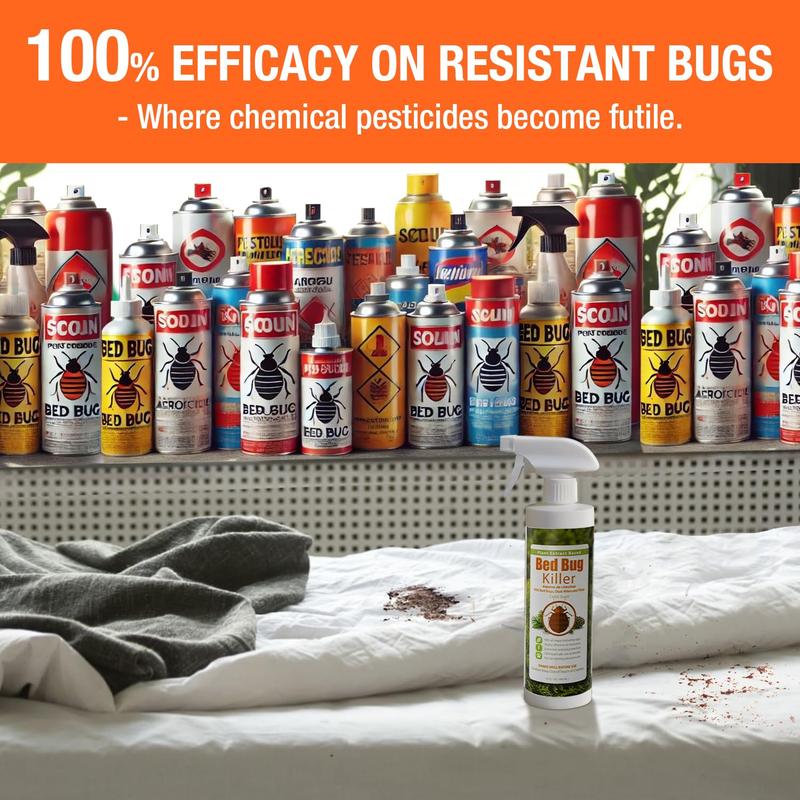 Bed Bug Killer (480ML)  Kill EfficacyKills All Stages on Contact-14 Day Residual Protection Eco-Friendly & Non-Toxic Child & Pet Friendly