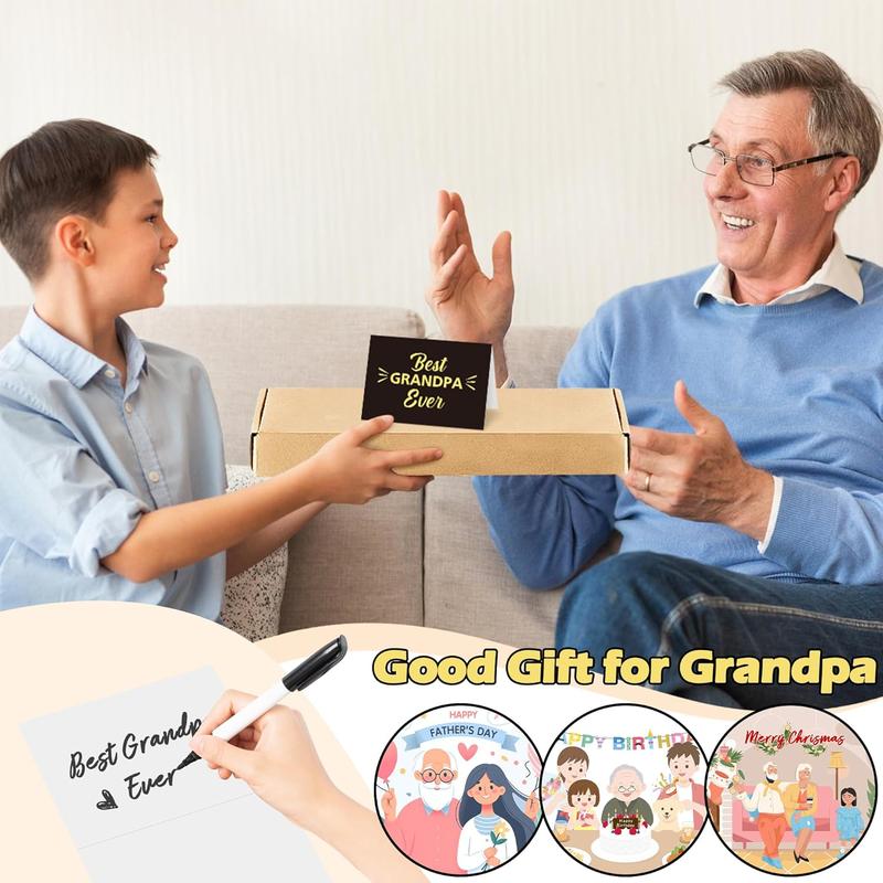 Gift for Grandpa Wooden Clock, Grandpa Gift for Fathers Day, Grandpa Birthday Gift from Granddaughter, Birthday Gift for Grandpa Who Wants Nothing, Gift from Grand to My Grandpa Gift