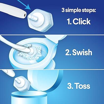 Clorox ToiletWand Toilet Cleaning Kit, ToiletWand, Caddy and 6 Refills, Pack of 6 (Pack May Vary) Household