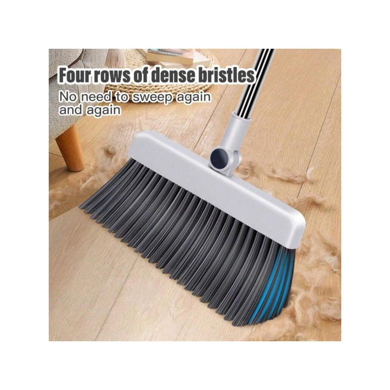 3 In 1 Household Cleaning Set - Thickened Sweeping Broom, Scrub Brush, And Dustpan With Long Handle - Non-Stick Hair Floor Cleaning Tool For Home, Office, School, And Dorm - Easy Cleaning Supplies And Gadgets