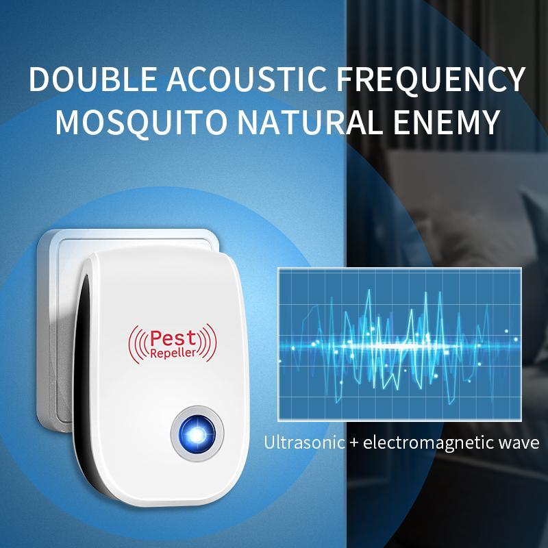 6 Packs Ultrasonic Pest Control Repeller for Insects Cockroaches Spiders Ants Mosquitoes Mice  for House Kitchen Garage Warehouse