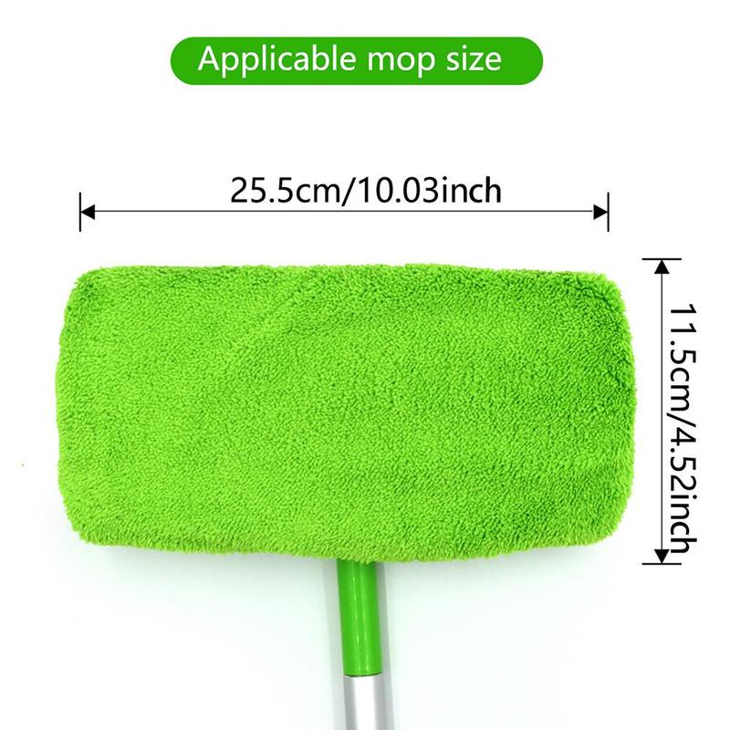 Reusable Mop Replacement Pad, 4 Counts Washable & Durable Replacement Mop Cloth, Wet & Dry Use Mop Cloth for Home Dormitory, without Mop