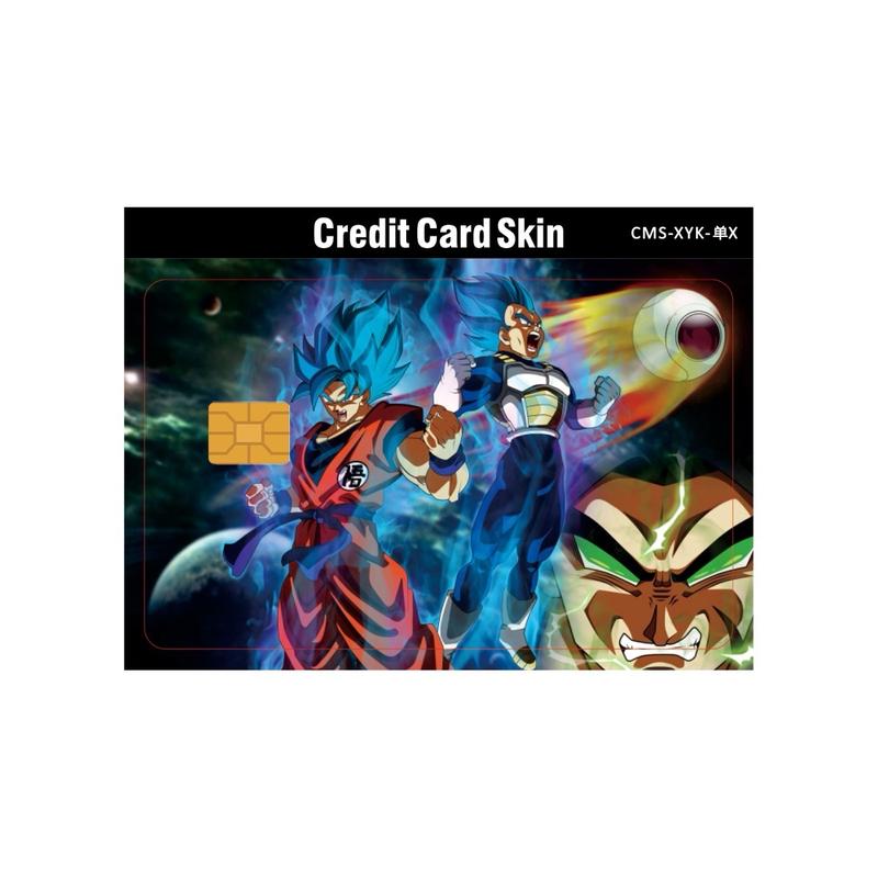 Goku and Vegeta Halo Debit Card Sticker