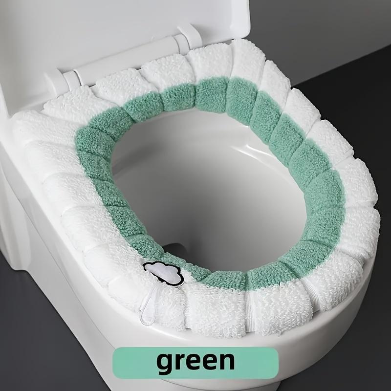 Random Color Toilet Seat Cover, 1 Count Soft & Comfortable Toilet Seat Mat, Washable Toilet Seat Cover For Bathroom