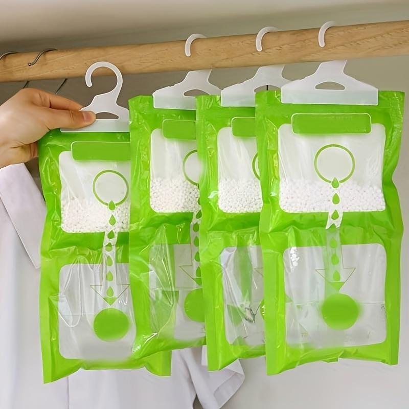 Hanging Moisture-proof Bag, 5 10pcs Reusable Hanging Dehumidifier Bag, Household Moisture-proof Bag for Wardrobe & Dormitory