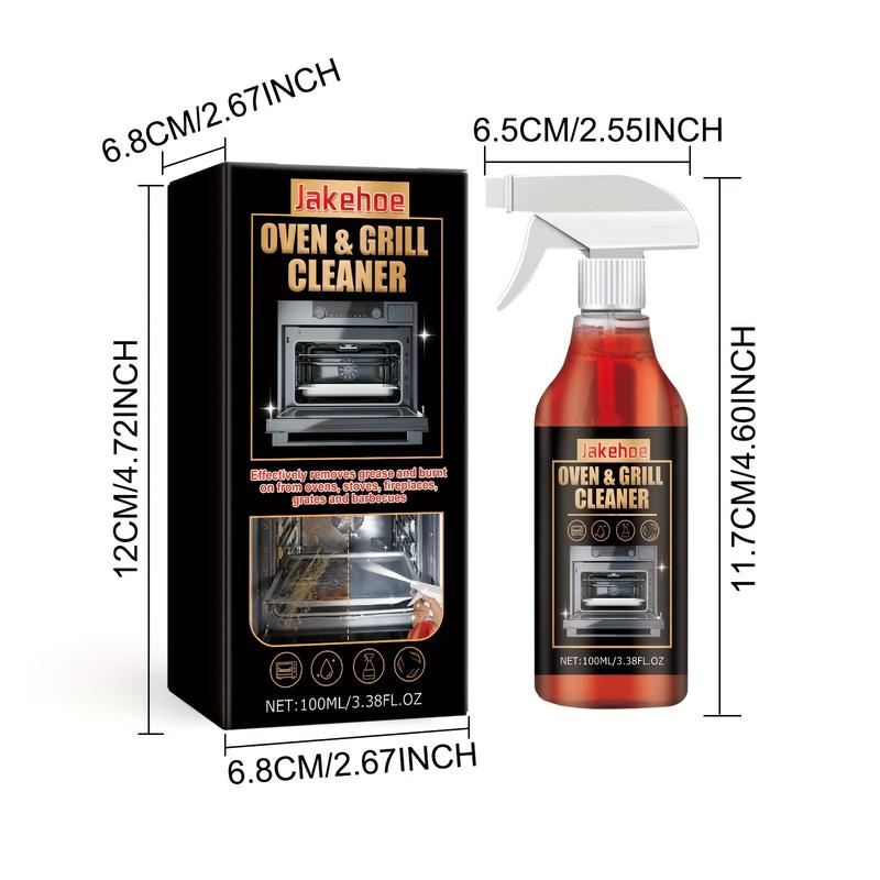 3.38 Liquid Ounces Citral-Based Jack Howe Oven and Grill Cleaner - Residue-Free for Linoleum Surfaces