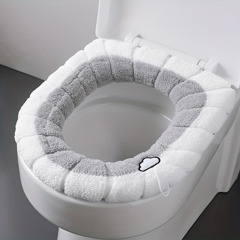 Random Color Toilet Seat Cover, 1 Count Soft & Comfortable Toilet Seat Mat, Washable Toilet Seat Cover For Bathroom