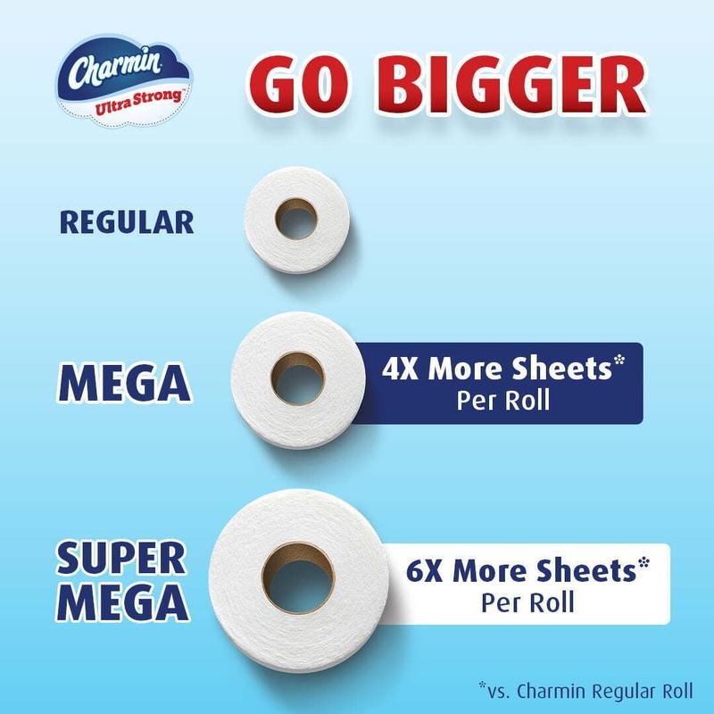 Charmin Ultra Strong Toilet Paper, 9 Mega Roll