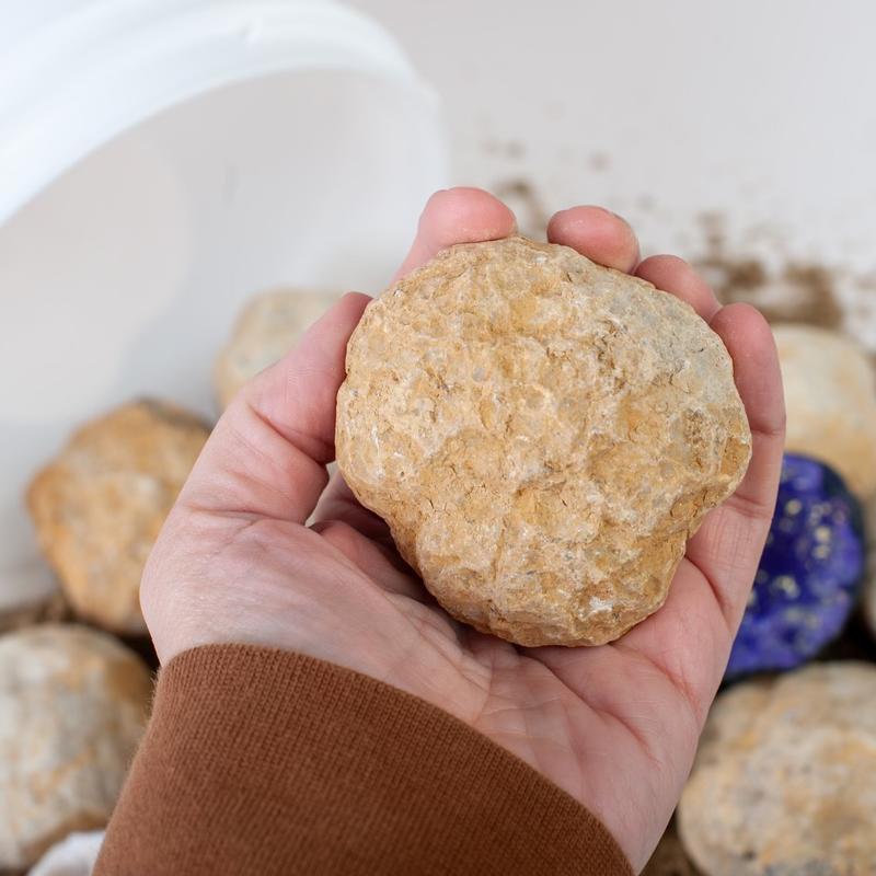 Bucket of Geodes-Gallon Contains over 12geodes Hollow