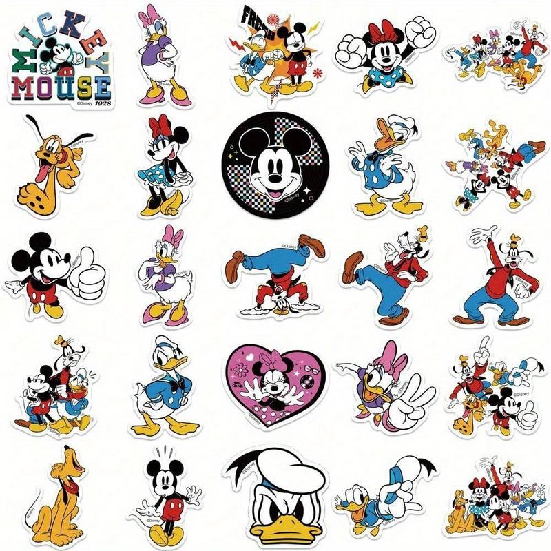 Cartoon Mouse Pattern Sticker (100pcs), Waterproof Self Adhesive Decor Papers, DIY Decor Stickers For Gift Greeting Card Water Bottle Laptop Phone