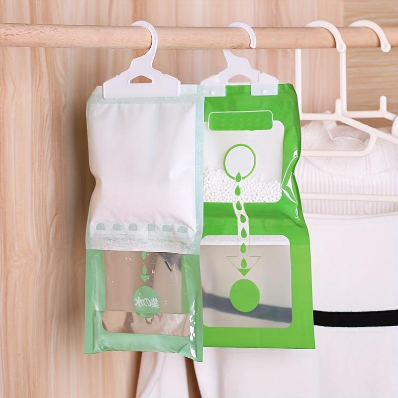 Hanging Moisture-proof Bag, 5 10pcs Reusable Hanging Dehumidifier Bag, Household Moisture-proof Bag for Wardrobe & Dormitory