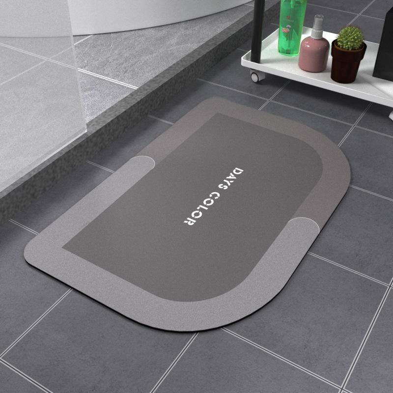 Diatom Mud Absorbent Mat Bathroom Floor Mat Soft Diatomite Non-Slip Bathroom Mat Kitchen Floor Mat Quick Dry