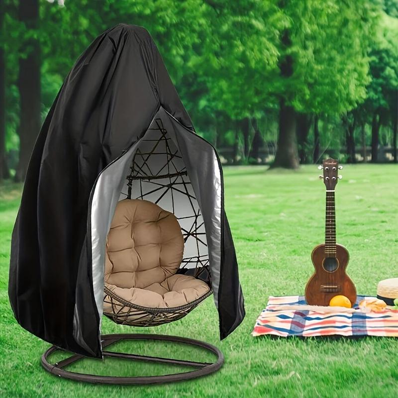 Outdoor Swing Chair Protective Cover, 1 Count Waterproof & Sunproof Hanging Chair Dust Cover, Hanging Basket Cover for Outdoor Yard Garden Patio