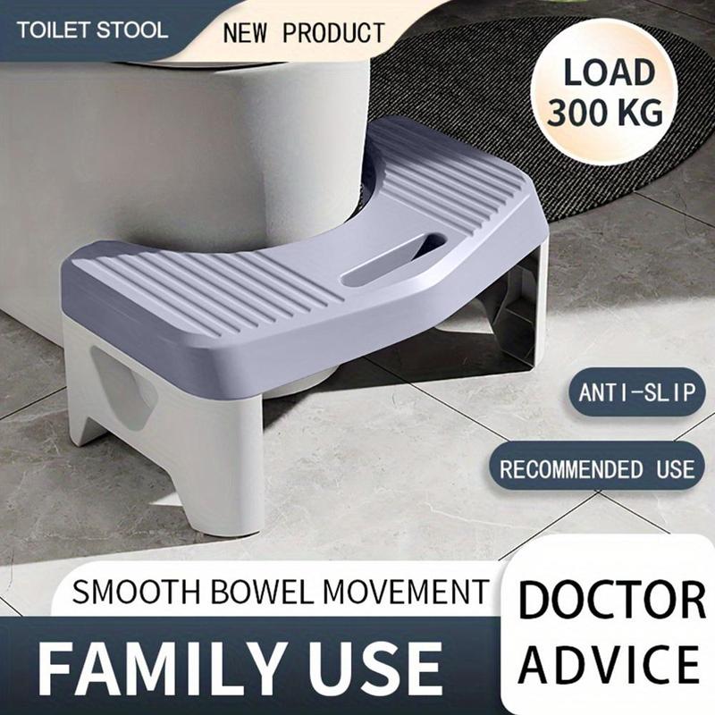 Toilet Stool, Household Thickened Toilet Stool, Anti-slip Footstool for Toilets, Durable and Sturdy Bathroom Accessories