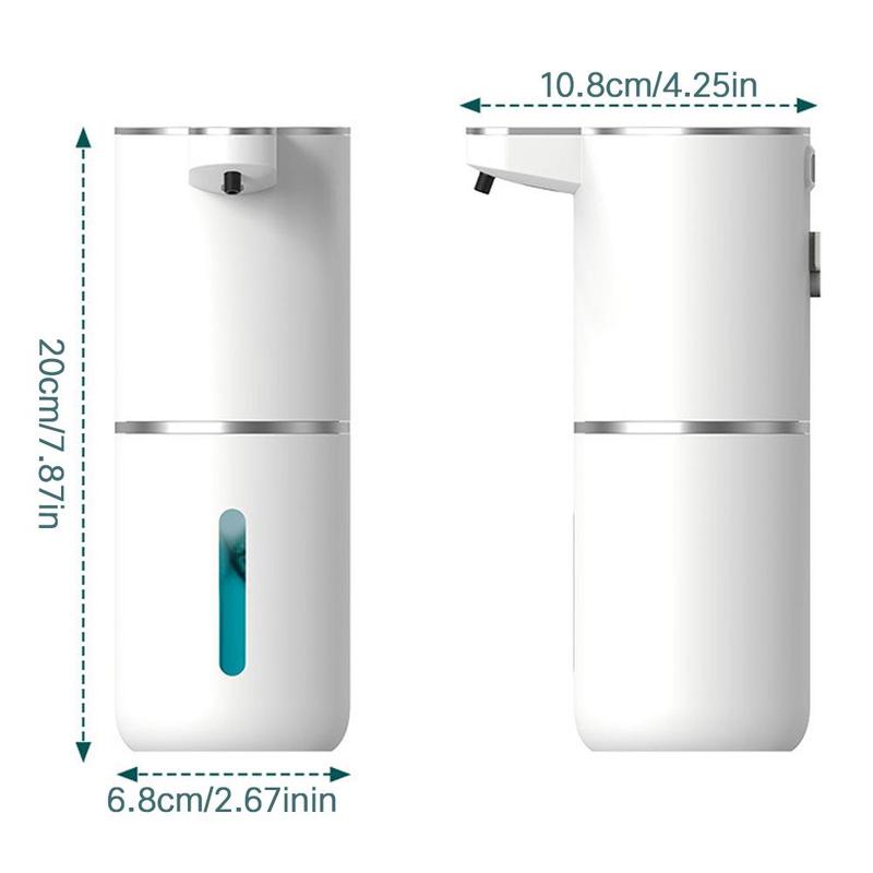 Automatic Sensor Foam Soap Dispenser, 1 Count USB Rechargeable Wall Mounted Soap Dispenser, Adjustable Soap Dispenser for Bathroom & Kitchen