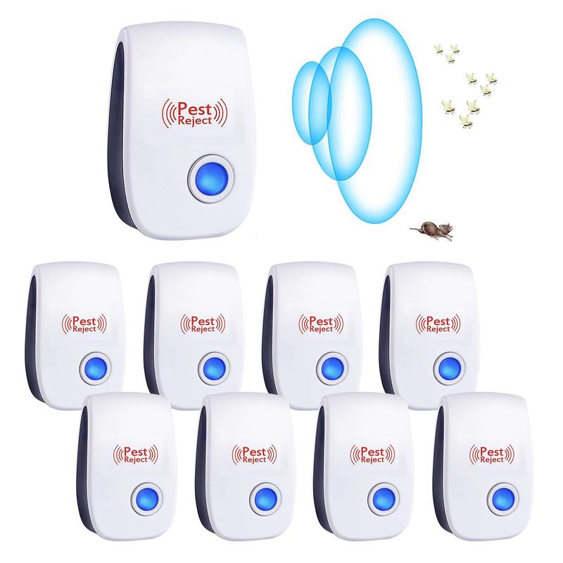 4-8 PCS Ultrasonic Insect Repeller Electronic Plug for Rat Cockroach Insect Indoor Home Kitchen Car Plug