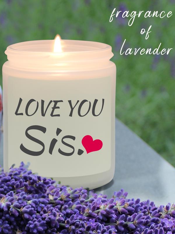 Gifts for Sister, Lavender Scented Candle, Funny Birthday Gifts, Christmas, Thanksgiving Gifts, Halloween gifts stocking stuffer candle gift