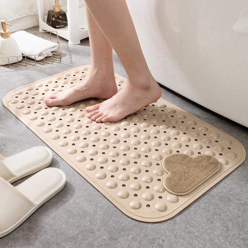 Bubble Design Bath Mat, Non-slip Bath Mat with Suction Cups, Foot Massage Bathroom Mat for Home