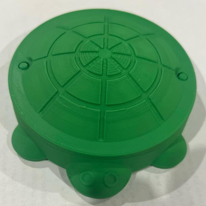 3D Printed Turtle Table Top Sand Box - 5 Inch Round with Accessories tabletop miniatures Decor animal figurine office desk