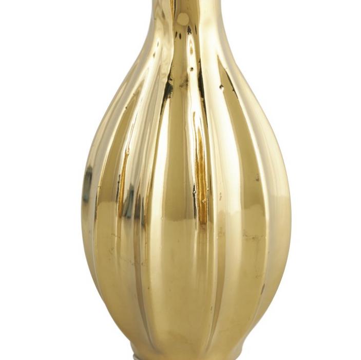 Glamorous and Elegant Gold Ceramic Vase Set of 3, 12