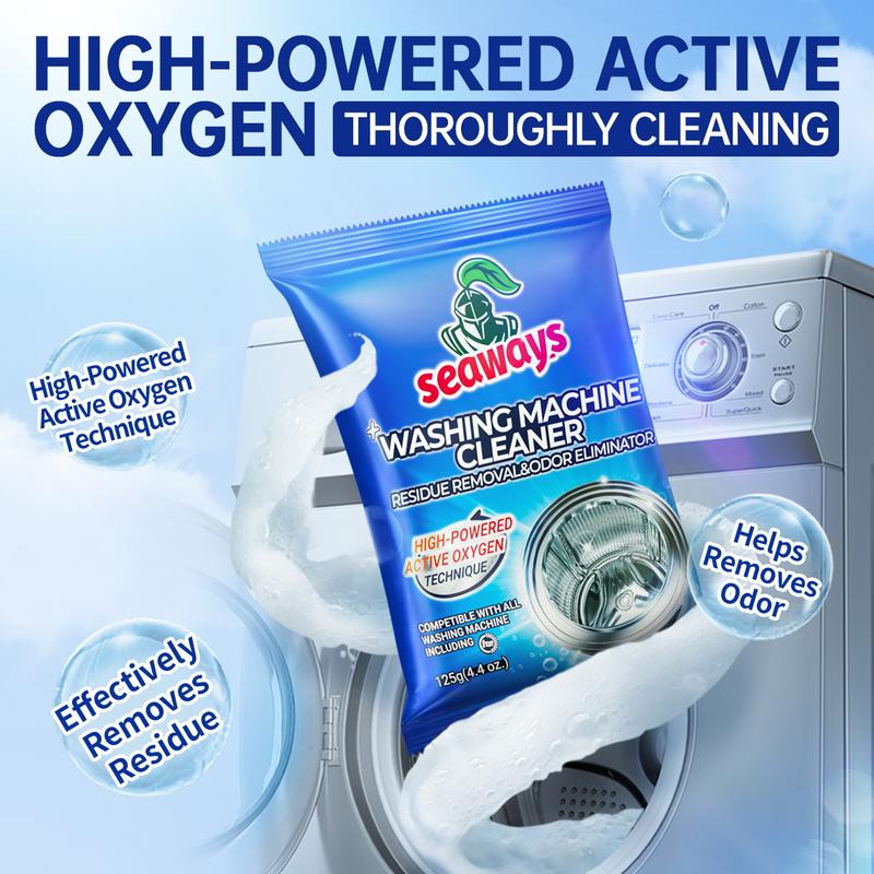 [Black Friday Deals] Seaways Washing Machine Cleaner（125g）[1 year supply] Removes Mold & Odors  Deep Cleaning Washing Machine