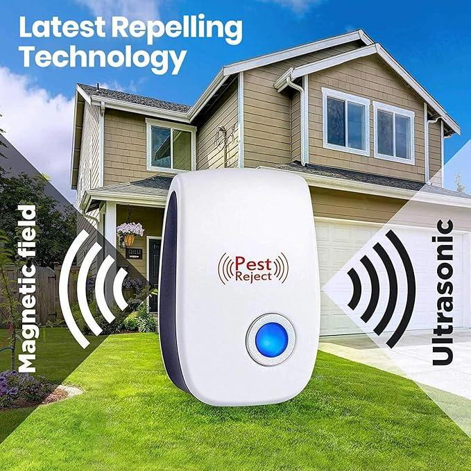 6 Packs Ultrasonic Pest Control Repeller for Insects Cockroaches Spiders Ants Mosquitoes Mice  for House Kitchen Garage Warehouse