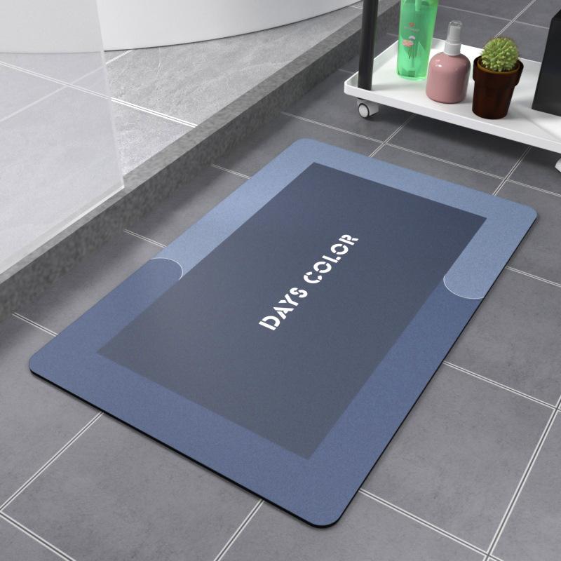 Diatom Mud Absorbent Mat Bathroom Floor Mat Soft Diatomite Non-Slip Bathroom Mat Kitchen Floor Mat Quick Dry