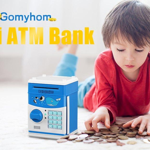 Electronic Cartoon Piggy Bank With Password ATM For Money For Kids And Adults