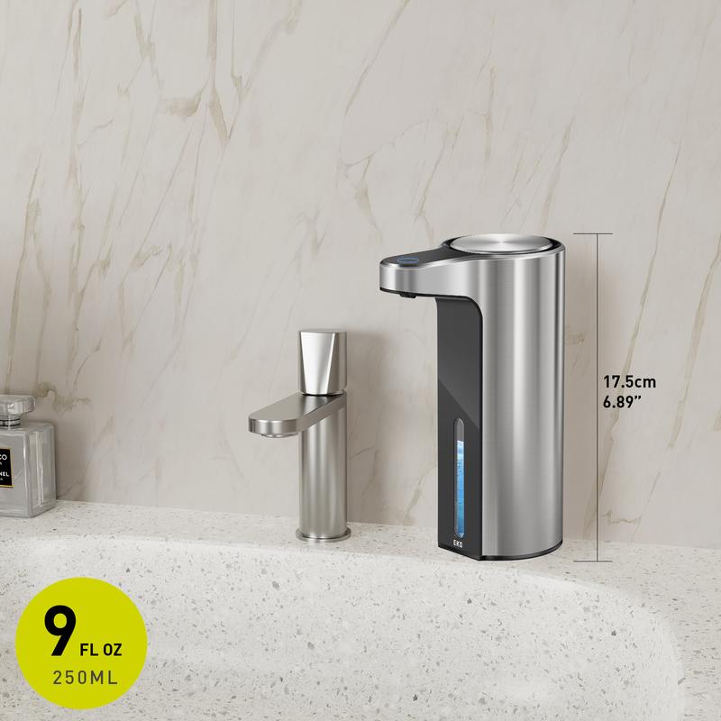 EKO Aroma Touchless Automatic Soap Dispenser for Bathroom and Kitchen,  Adjustable Liquid Hand Soap Dispenser, Water-Resistant and Rechargeable