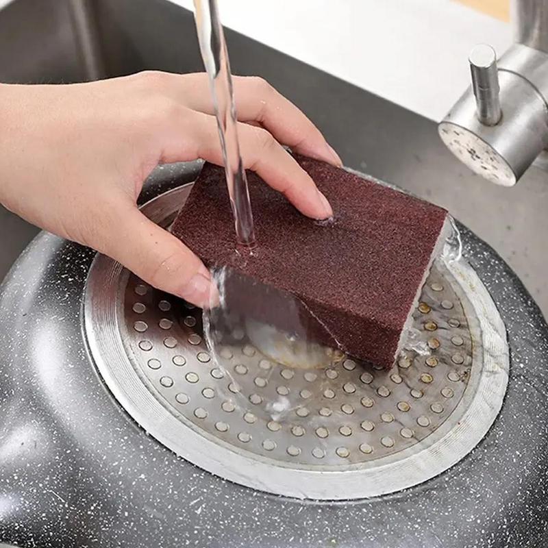 Nano Sponge Magic Eraser, 5 Counts Carborundum Removing Rust Cleaning Sponge, Kitchen Pot Dish Rust Remover Brush, Cleaning Tools