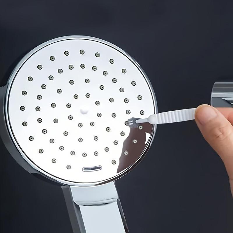 Plastic Bathroom Shower Head Cleaning Brush, 10pcs Portable Mini Disposable Shower Head Cleaning Brush, Home Essentials, Bathroom Cleaning Tools Supplies