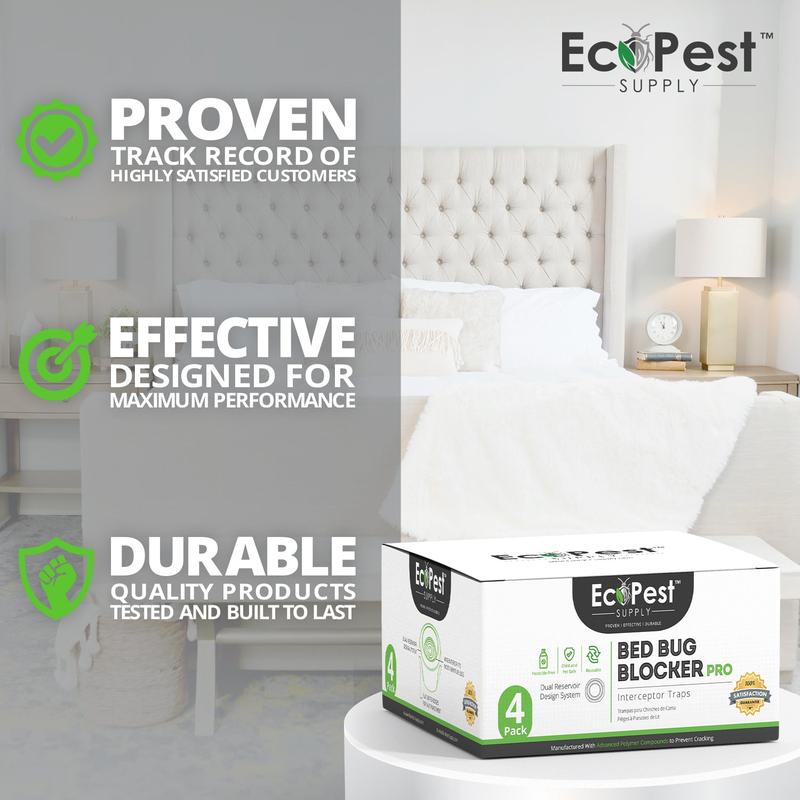 Bed Bug Blocker (Pro)   8 Pack | Interceptors, Monitors, and Traps