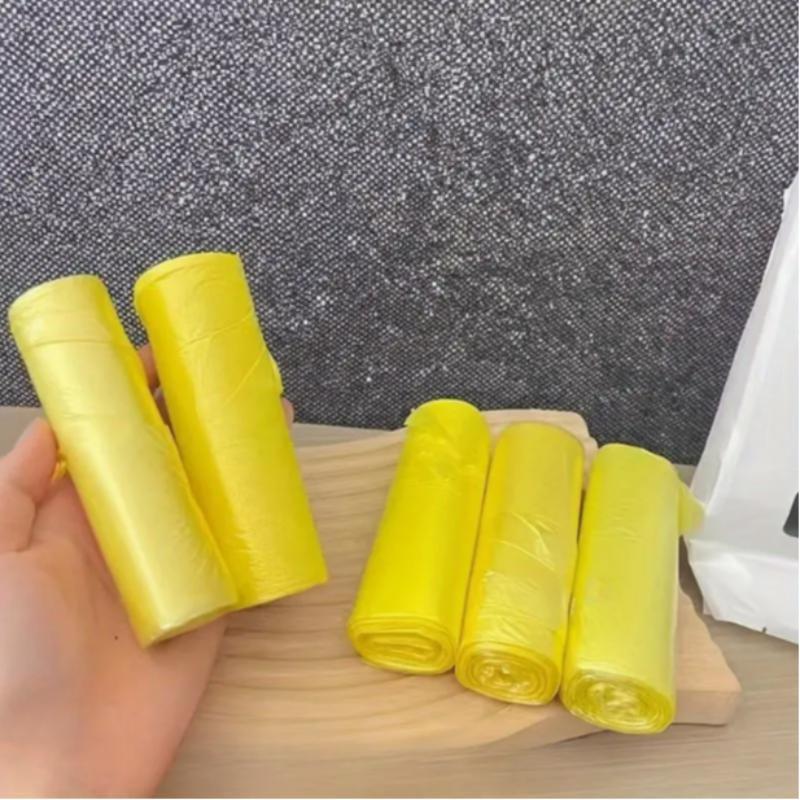 Random Color Plastic Garbage Bag (75pcs), Easy To Use Bin Bag, Garbage Cleaning Storage Container, Cleaning Supplies, Kitchen Bathroom Bedroom Office Accessories