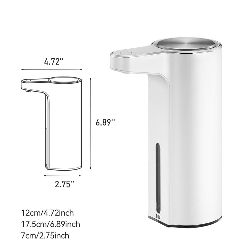 EKO Aroma Touchless Automatic Soap Dispenser for Bathroom and Kitchen,  Adjustable Liquid Hand Soap Dispenser, Water-Resistant and Rechargeable