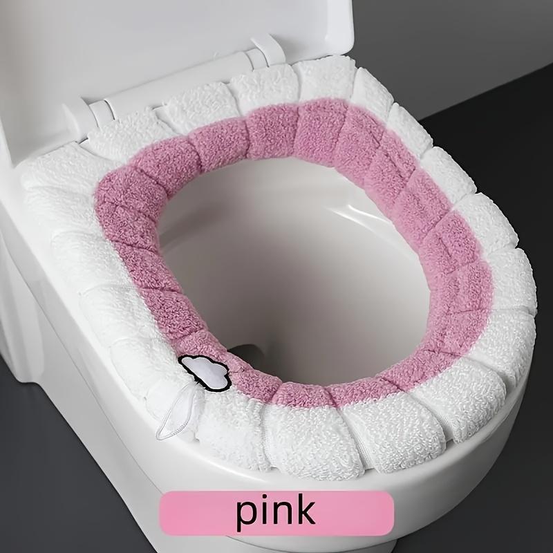 Random Color Toilet Seat Cover, 1 Count Soft & Comfortable Toilet Seat Mat, Washable Toilet Seat Cover For Bathroom